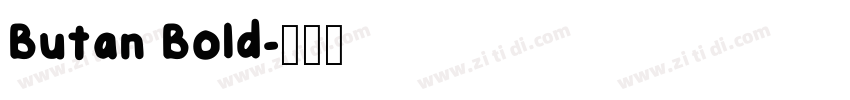 Butan Bold字体转换